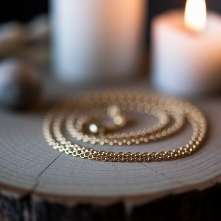 collier-or-bois-rustique-flou