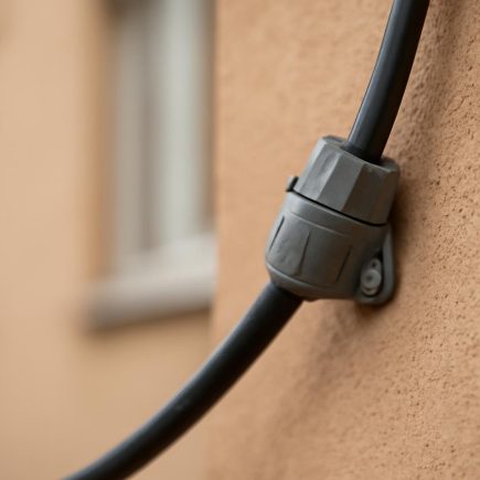 cable-electrique-facade-batiment-flou