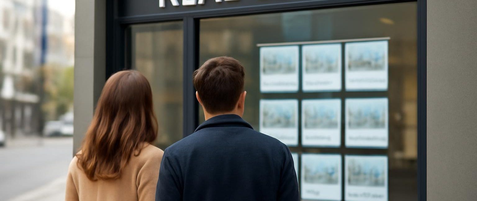 couple-agence-immobiliere-vitrine-urbaine