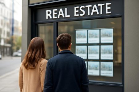 couple-agence-immobiliere-vitrine-urbaine