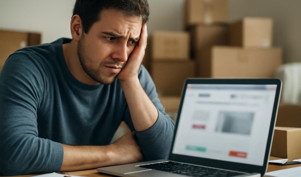 personne-bureau-encombre-laptop-concerne