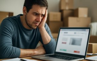 personne-bureau-encombre-laptop-concerne