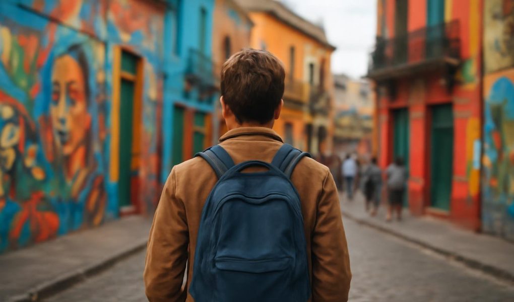 personne-murales-colorées-architecture-traditionnelle