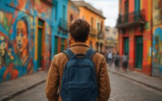 personne-murales-colorées-architecture-traditionnelle