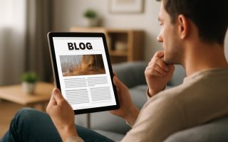 personne-tablette-salon-moderne