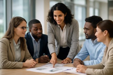 professionnels-divers-bureau-table-documents