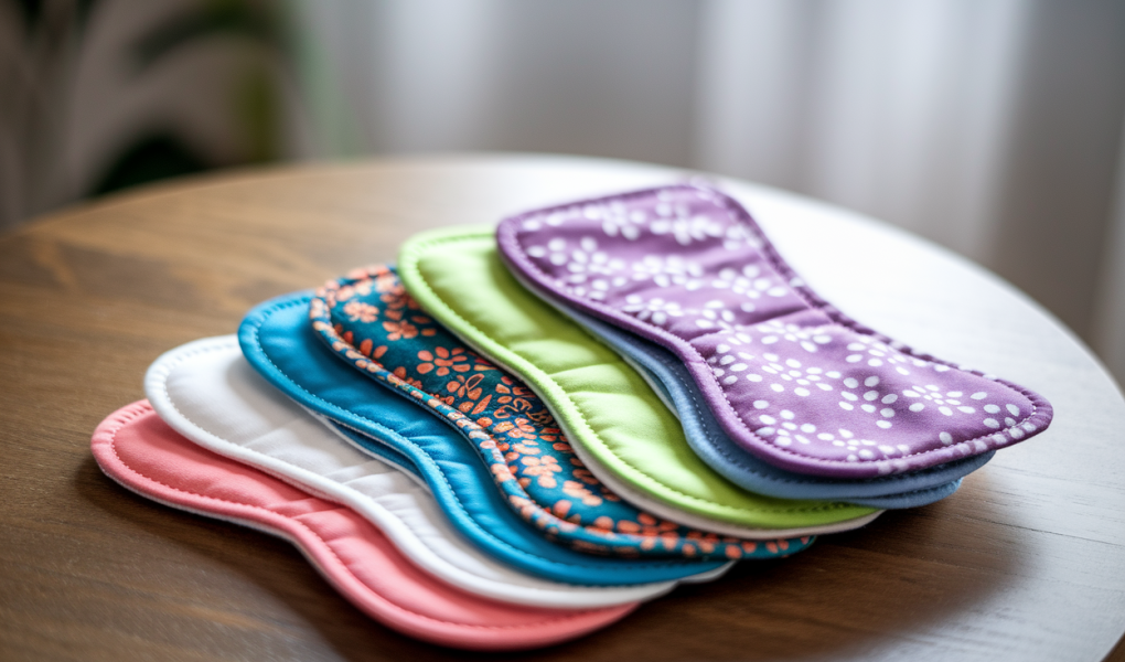 serviettes-lavables-colorees-table-bois