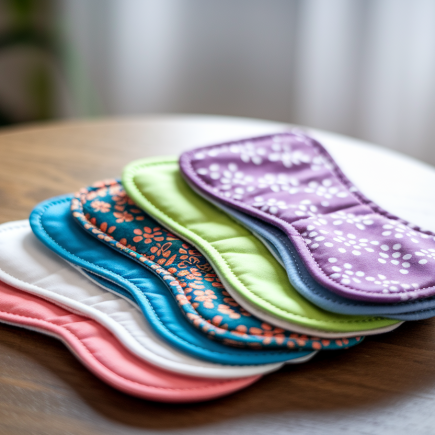 serviettes-lavables-colorees-table-bois