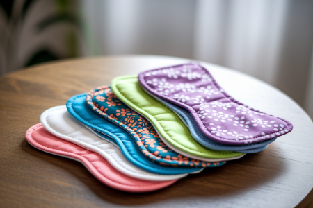 serviettes-lavables-colorees-table-bois