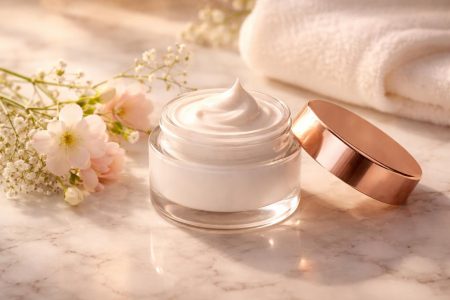pot-creme-marbre-fleurs-serviette