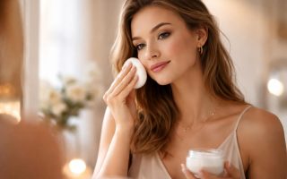 femme-applique-poudre-visage-miroir