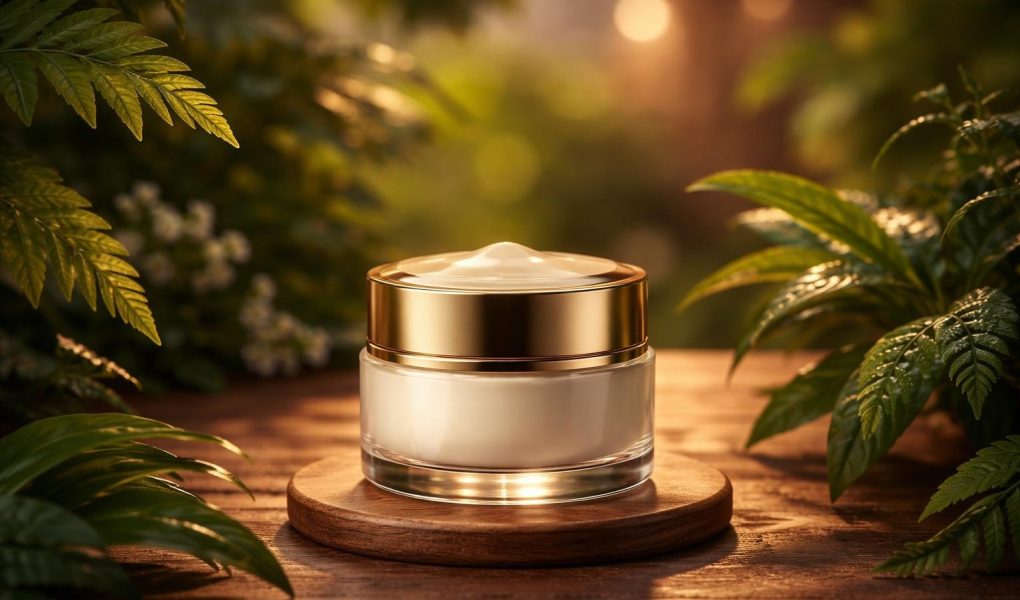 flacon-creme-plantes-atmosphere-apaissante