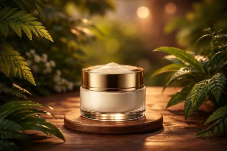 flacon-creme-plantes-atmosphere-apaissante