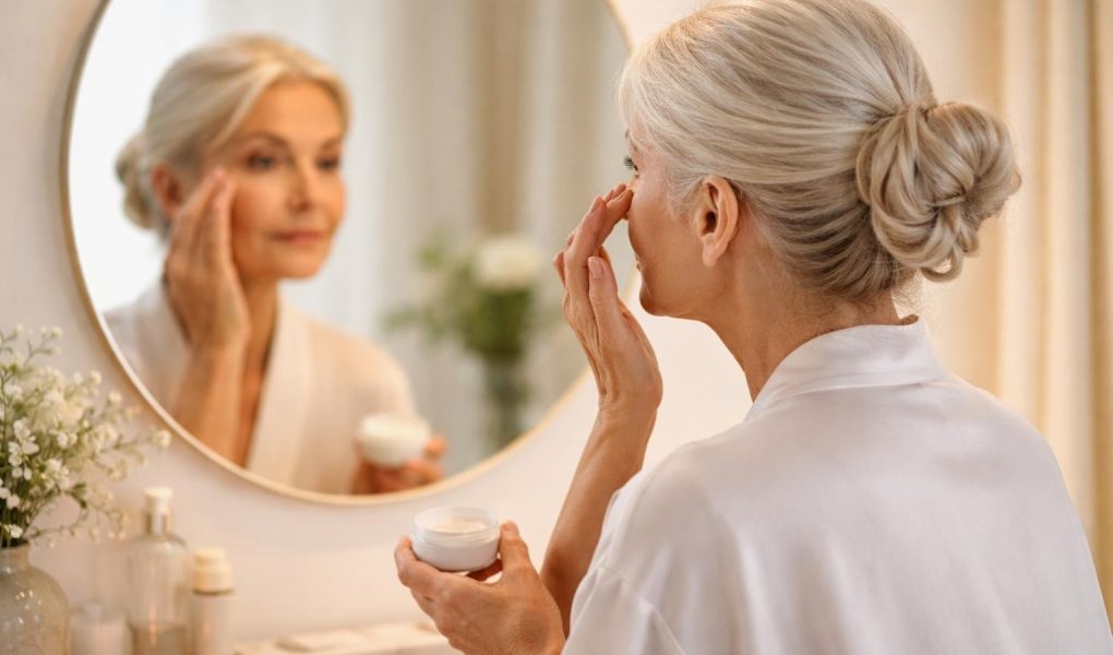 femme-mature-creme-miroir-elegant