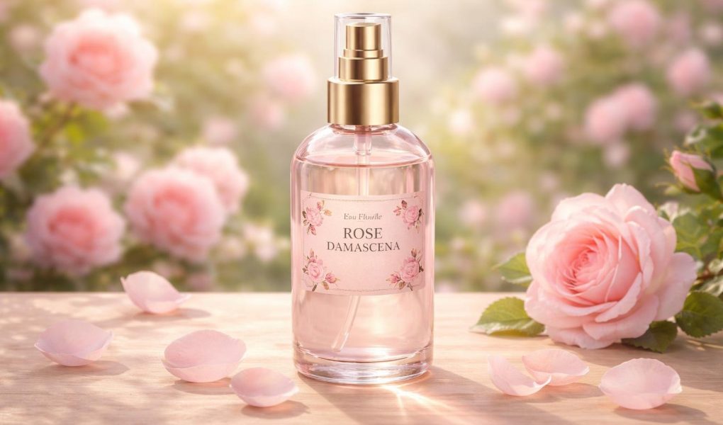 flacon-eau-rose-table-petales