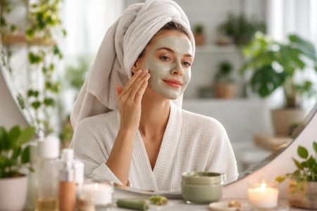 femme-masque-argile-salle-bains