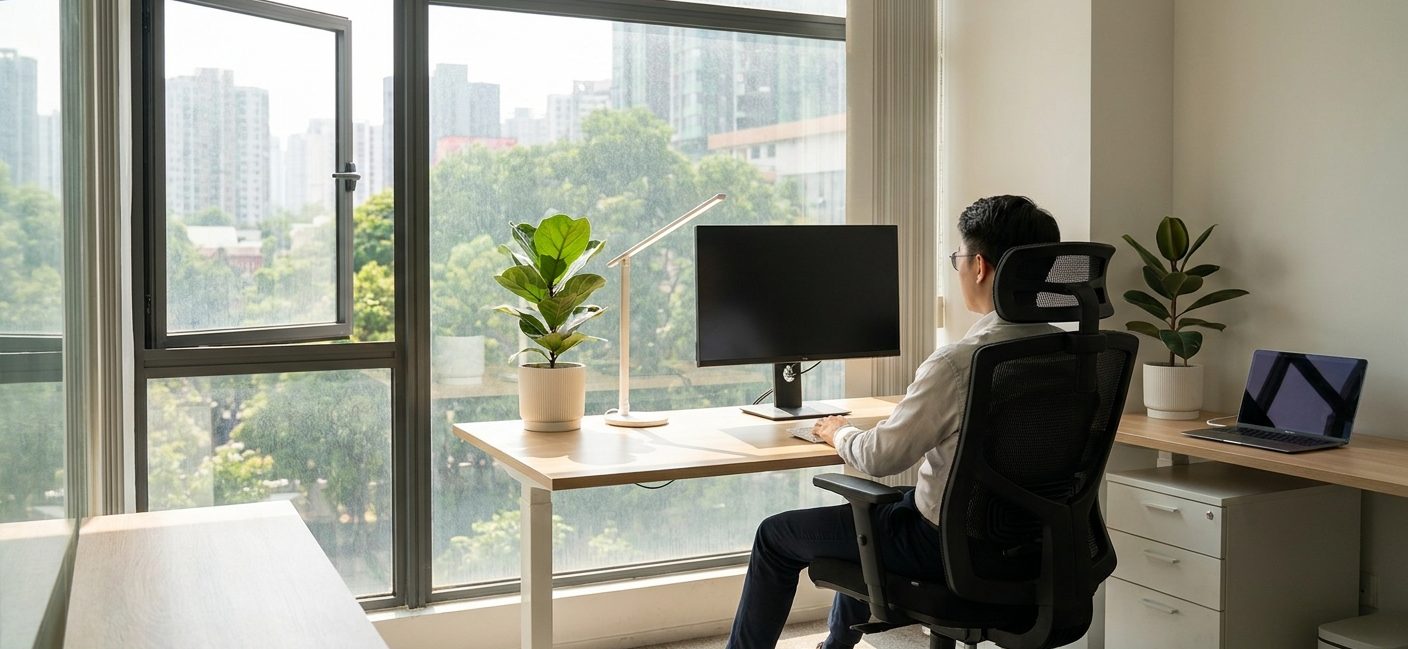 Comment optimiser la posture, l'éclairage et l'aération pour un bureau ergonomique